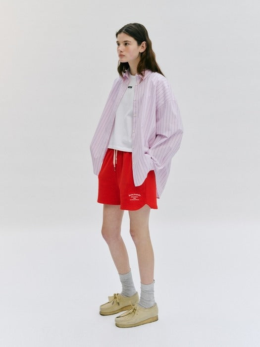 Wconcept_Depound banding shorts - red
