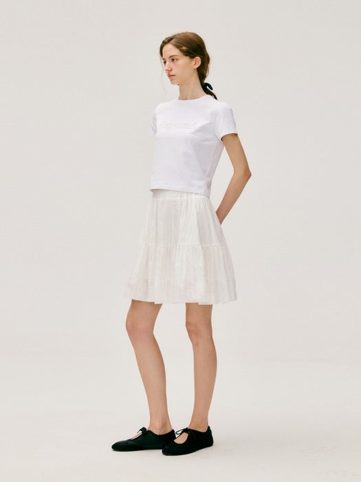 Wconcept_Depound logo slim t-shirt - ivory