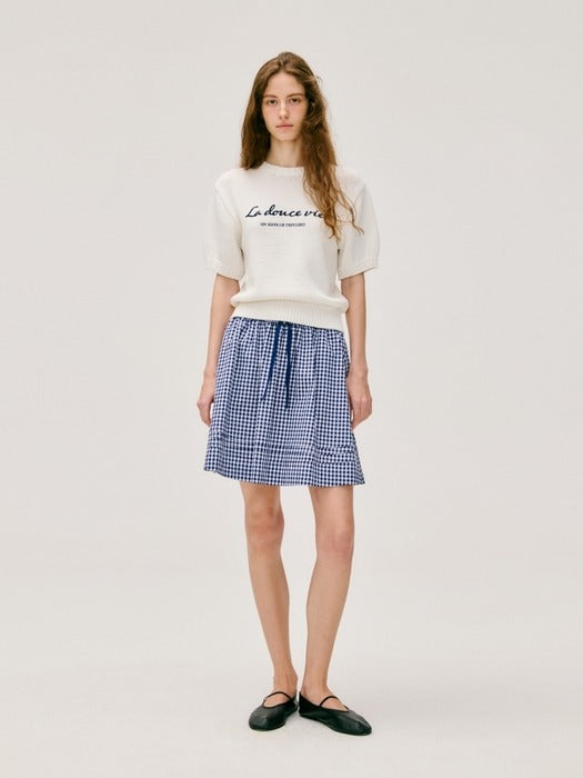 Wconcept_Depound chain embroidery pullover - white