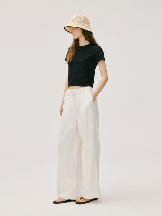 Wconcept_Depound line point knitted bucket hat - natural