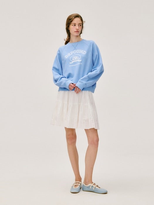 Wconcept_Depound artwork pigment sweatshirt - blue