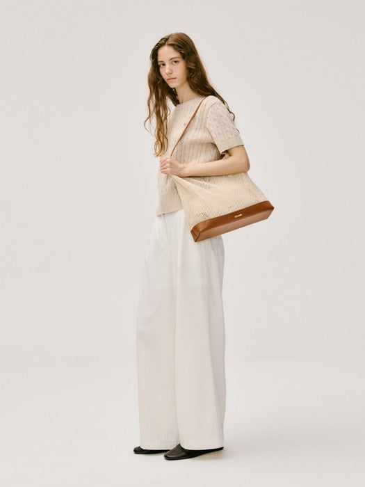 Wconcept_Depound bay net bag (shoulder) - brown (L)