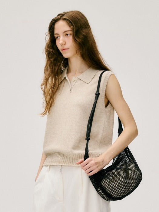 Wconcept_Depound airy net bag (shoulder) - black