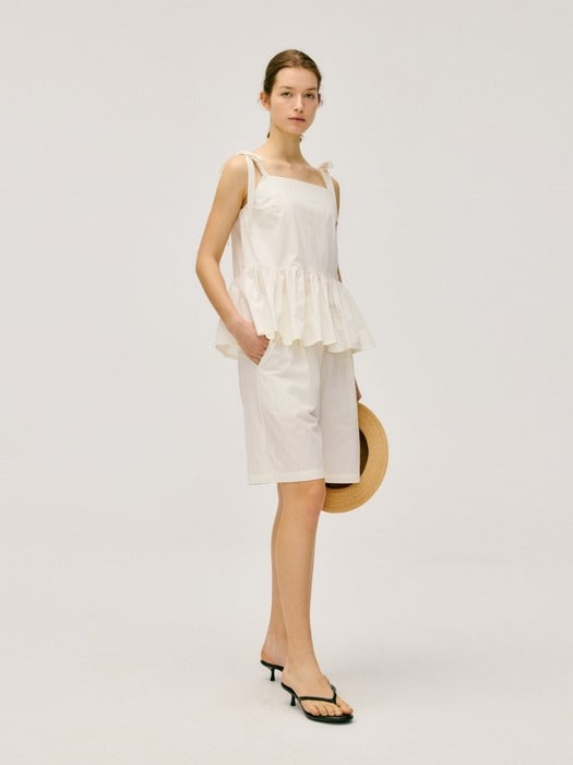 Wconcept_Depound ribbon blouse - off white