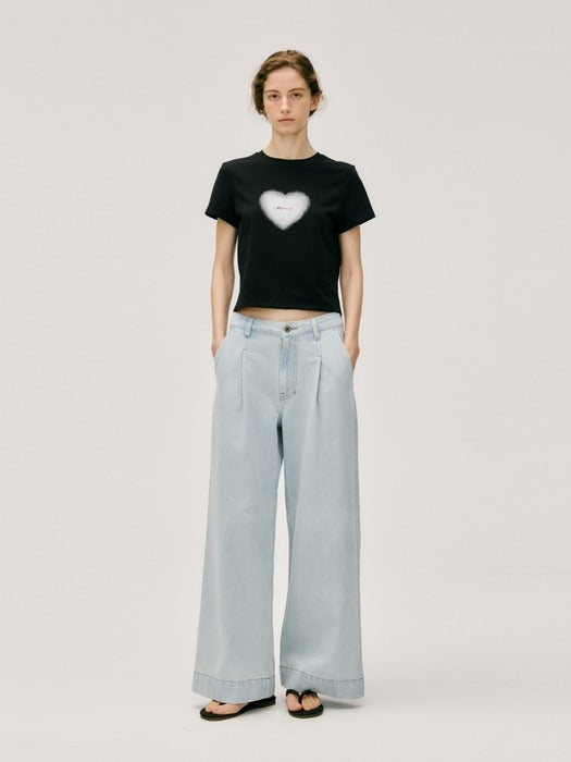 Wconcept_Depound wide tuck denim pants - light blue