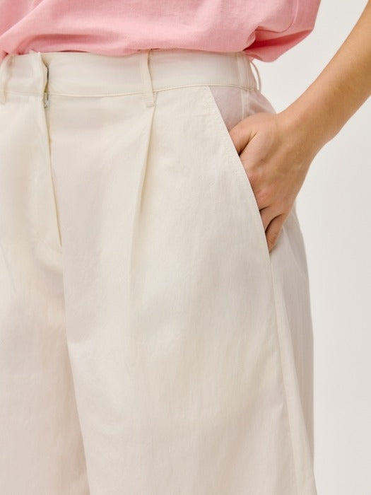 Wconcept_Depound wrinkle midi pants - off white