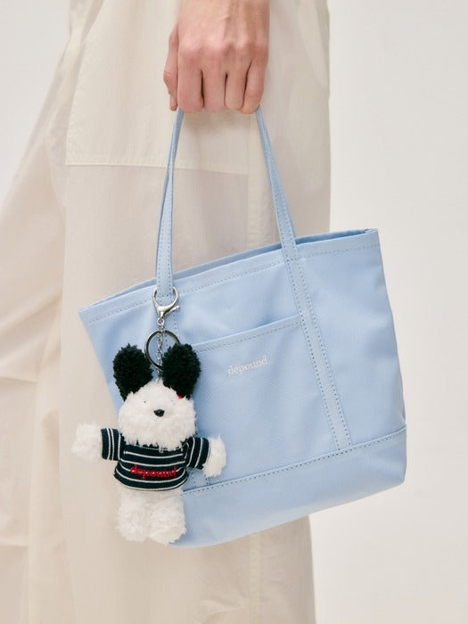 Wconcept_Depound benny stripe keyring - ivory