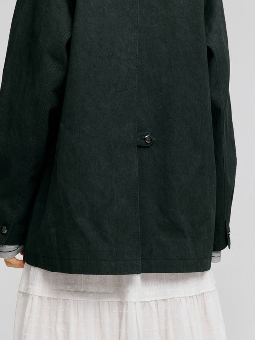 Wconcept_Depound metal button work jacket - charcoal