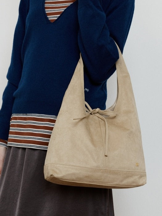 Wconcept_Depound pino bag (suede) - light beige