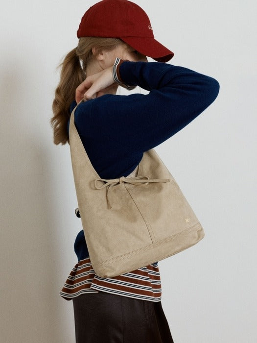 Wconcept_Depound pino bag (suede) - light beige