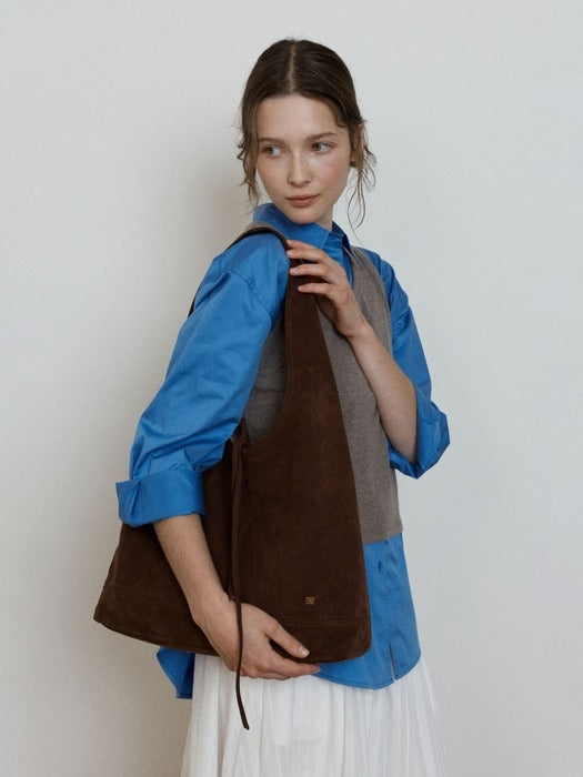 Depound pino bag (suede) - brown (L)