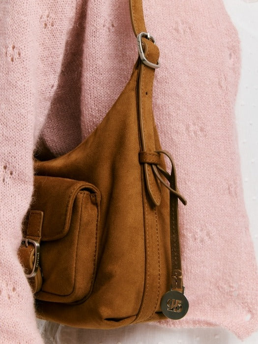 Wconcept_Depound suede pocket bag - brown