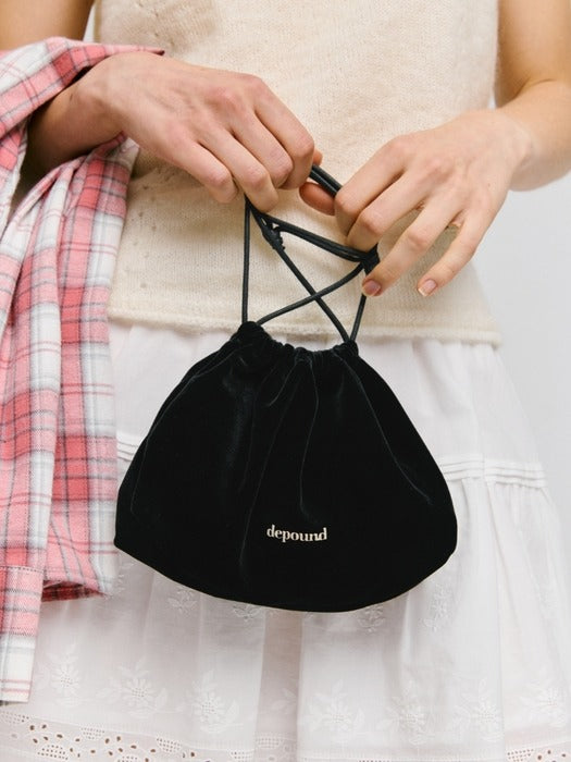 Wconcept_Depound string mini pouch - black