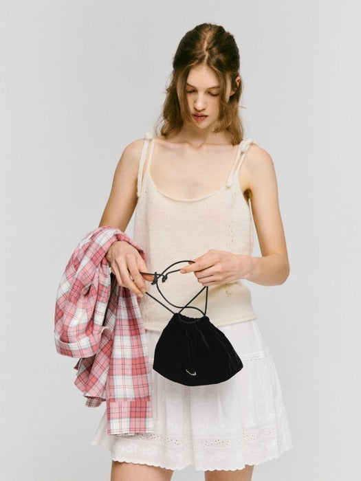Wconcept_Depound string mini pouch - black