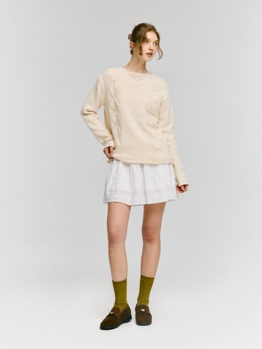 Wconcept_Depound cursive logo socks - olive