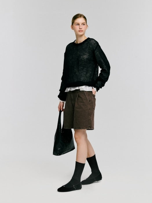 Wconcept_Depound sheer knit socks - black