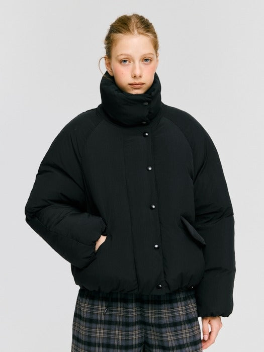 Wconcept_Depound stand collar duck down padded jumper