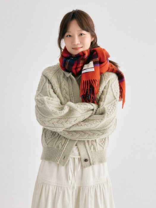 Wconcept_Depound fisherman cable cardigan