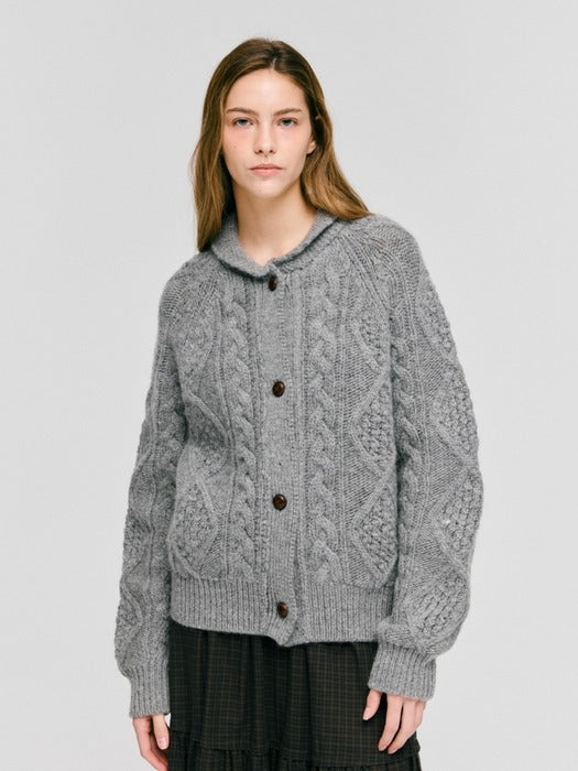 Wconcept_Depound fisherman cable cardigan