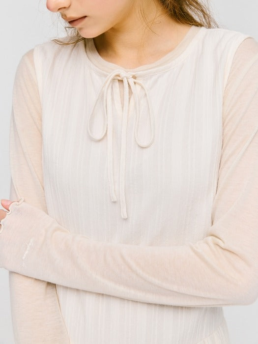 Wconcept_Depound lace long one-piece - cream