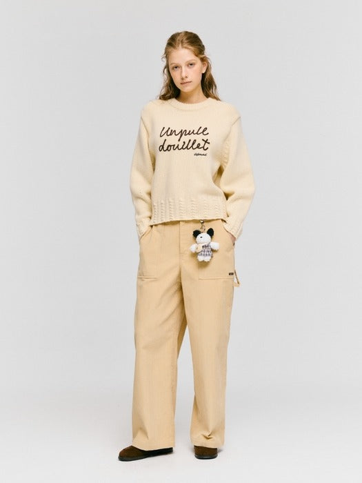 Wconcept_Depound benny keyring in check dress - ivory