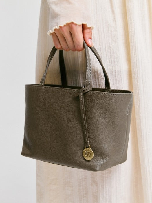 Wconcept_Depound ople leather bag (tote) - taupe