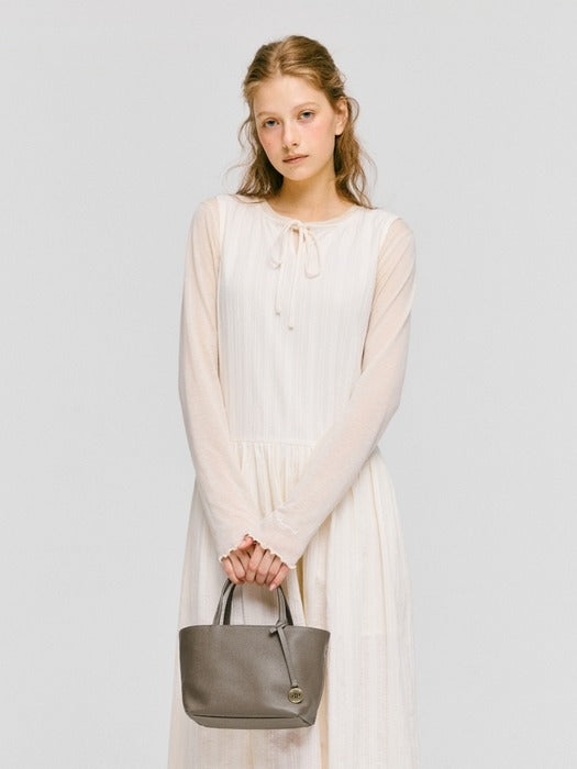 Wconcept_Depound ople leather bag (tote) - taupe