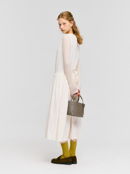 Wconcept_Depound ople leather bag (tote) - taupe