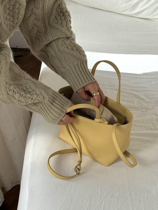 Wconcept_Depound ople leather bag (tote) - butter