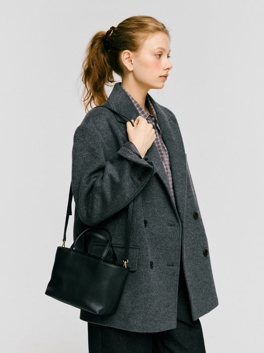 Wconcept_Depound ople leather bag (tote) - black
