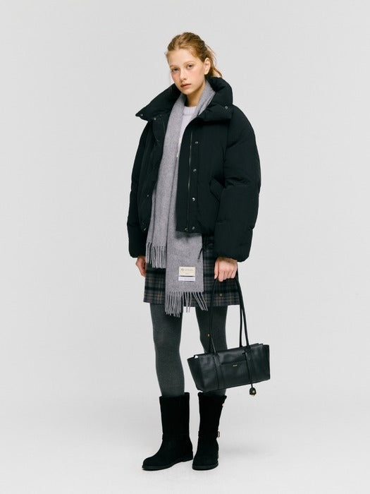Wconcept_Depound ople leather bag (shoulder) - black