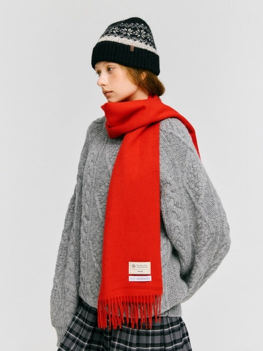 Wconcept_Depound snowflake pattern beanie - black