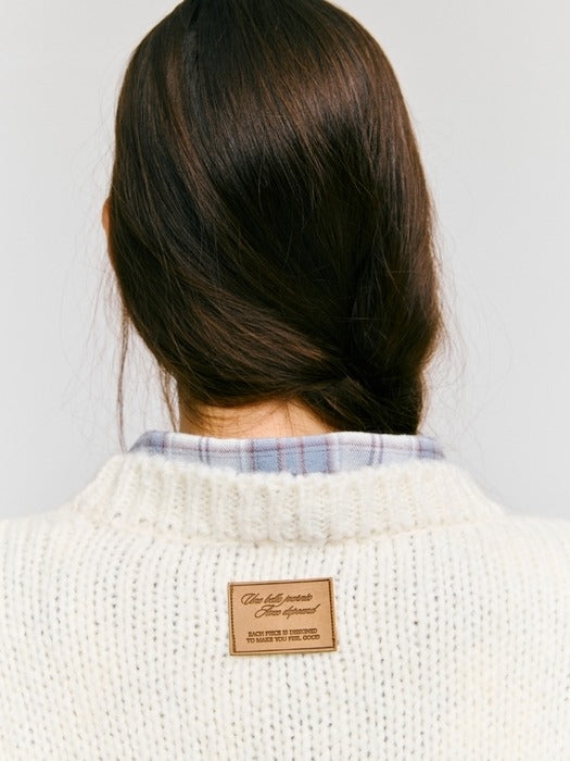 Wconcept_Depound ski graphic pullover - ivory
