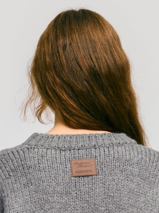Wconcept_Depound ski graphic pullover - melange grey
