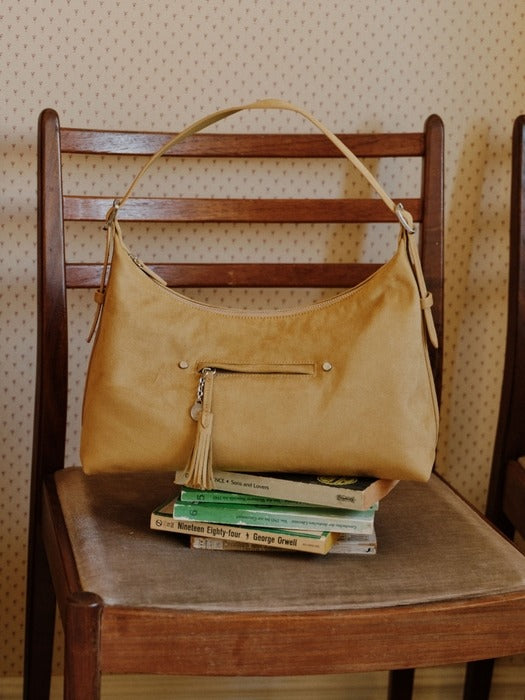 Wconcept_Depound latte bag (suede) - butter