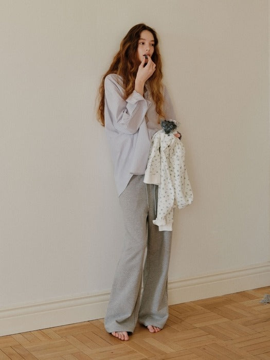 Wconcept_Depound grape sweat pants - melange grey