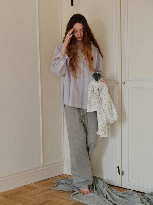 Wconcept_Depound grape sweat pants - melange grey