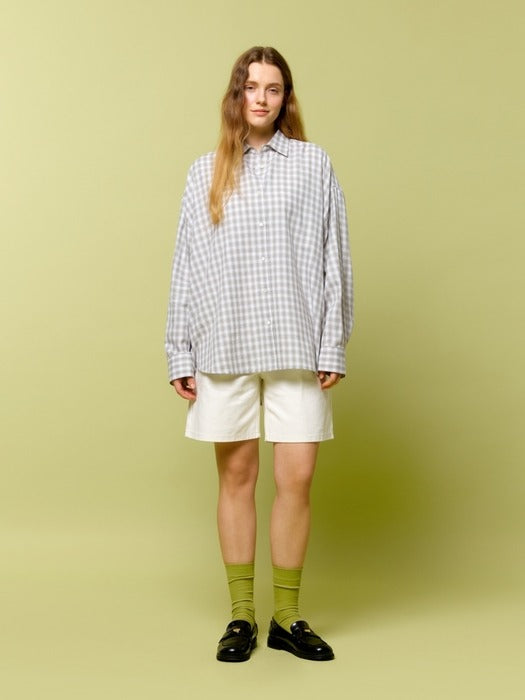 Wconcept_Depound color half denim pants - white