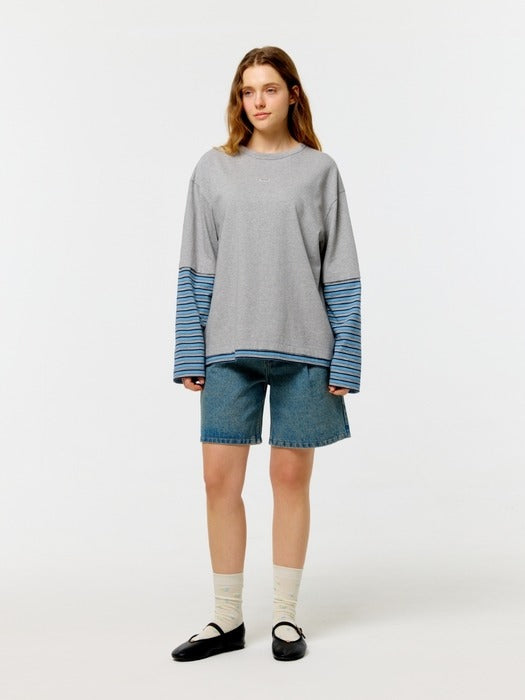 Wconcept_Depound color half denim pants - light blue