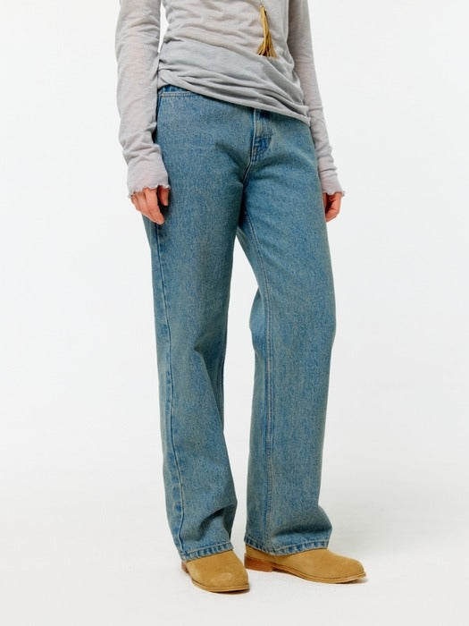 Wconcept_Depound signature semi wide denim pants - light blue