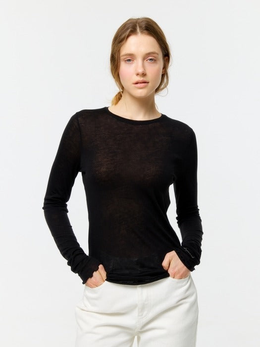 Wconcept_Depound layered t-shirt - black
