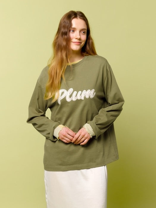 Wconcept_Depound plum t-shirt - olive