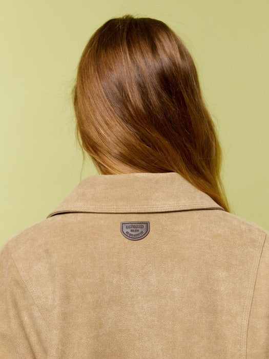 Wconcept_Depound suede half jacket - taupe