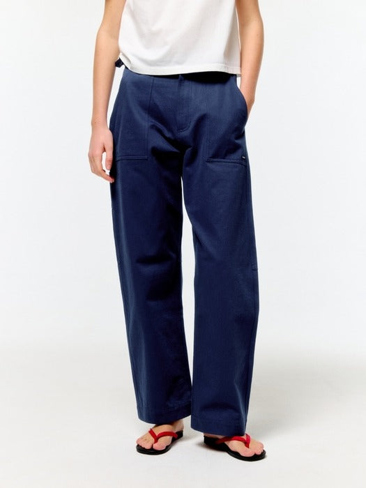 Wconcept_Depound cotton work pants - blue