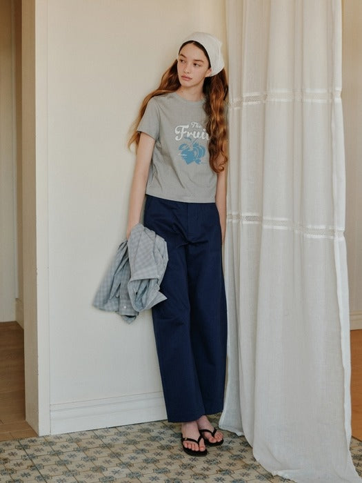 Wconcept_Depound cotton work pants - blue