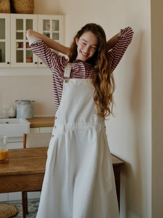 Wconcept_Depound denim overall one-piece - ivory
