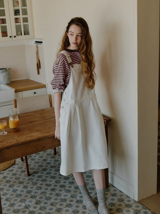 Wconcept_Depound denim overall one-piece - ivory