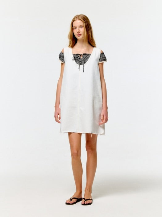 Wconcept_Depound a line denim one-piece - ivory