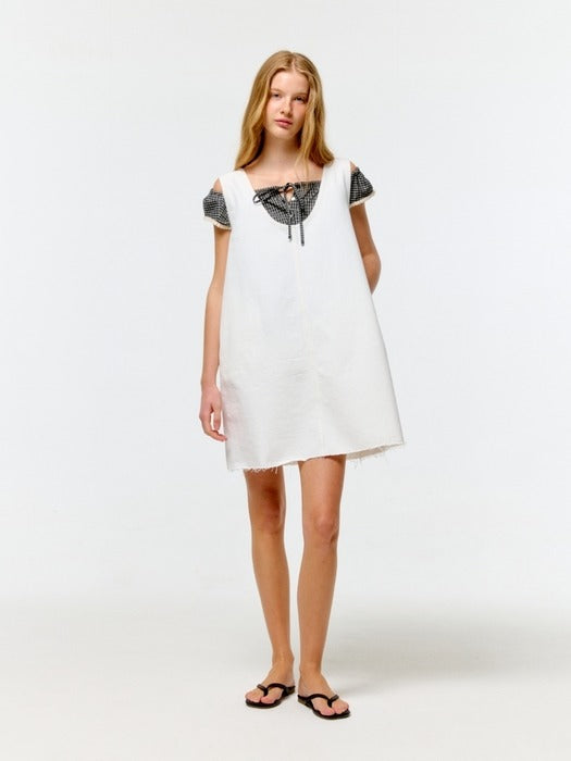 Wconcept_Depound a line denim one-piece - ivory