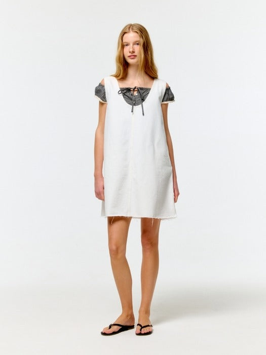 Wconcept_Depound a line denim one-piece - ivory